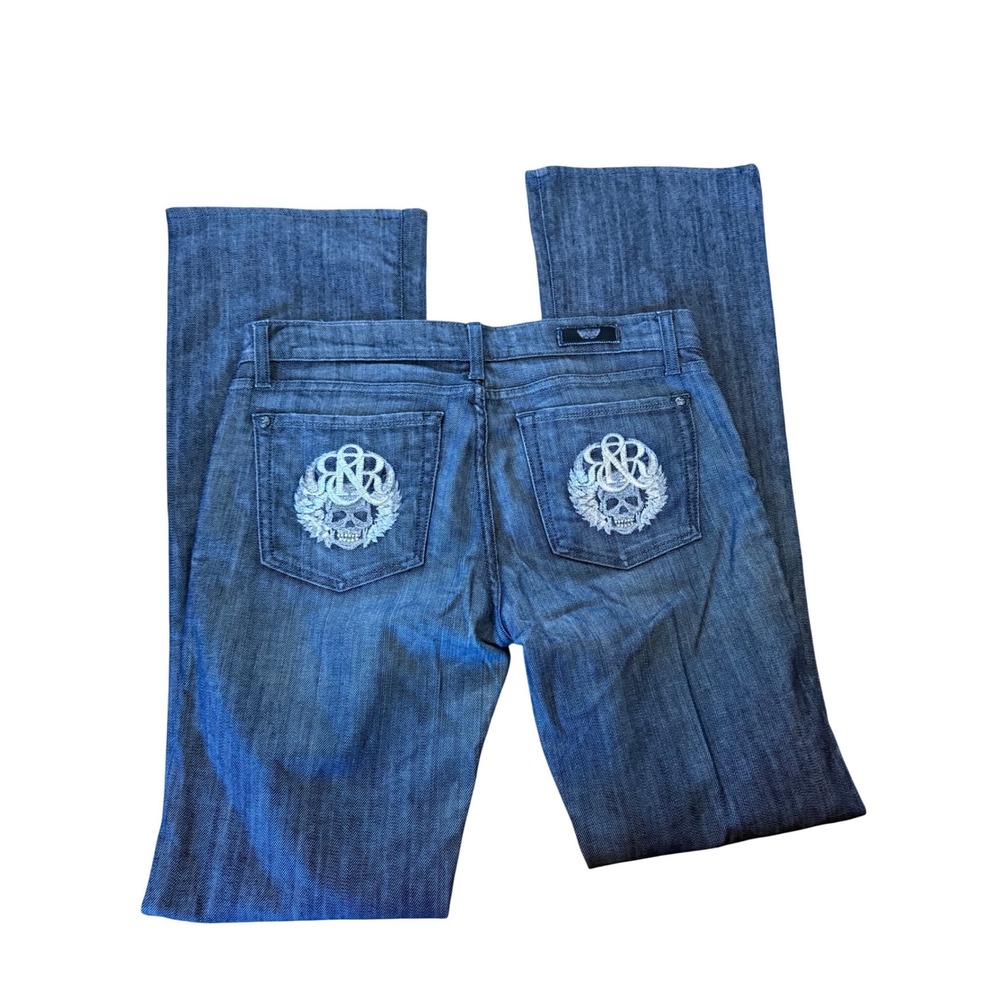 Rock & Republic‎ Stella Skull denim blue jeans